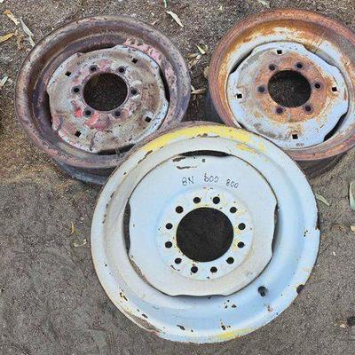 #2720 • (3) Ford Tractor Front Wheels
