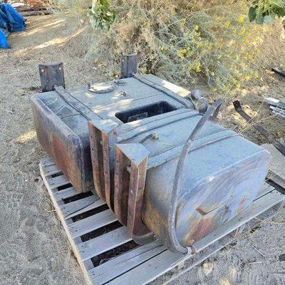 #2628 • Two Metal Gas Tanks
