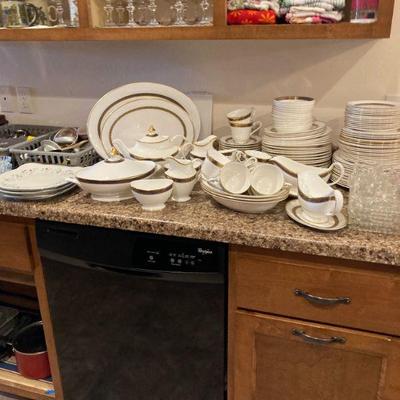 The 2nd china set. many more serving pieces.