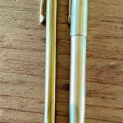 Parker Gold Filled Vintage Pen & Made In USA Gold Tone Lead Pencil - Work 