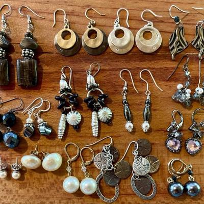 Vintage Designer Costume Earrings - Liz Claiborne - Faux Pearl - Glass Bead - Stone & More 