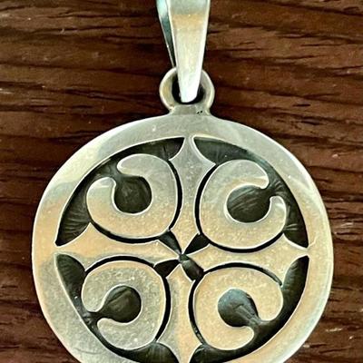 Sterling Silver Pendant Signed EP - Total Weight 17.77 Grams 