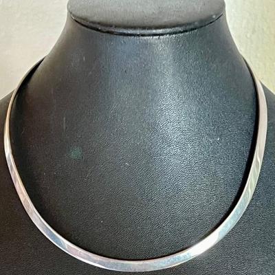 Sterling Silver Choker - Total Weight 26.76 Grams 