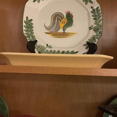 Rooster platter