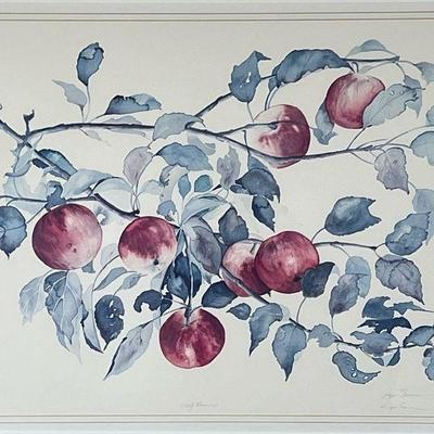 LYN SNOW STILL LIFE PRINT | Wolf River. Print on paper. 22 x 29.5 in sight. Signed, titled, and numbered “186/500” on bottom - w. 30 x l....