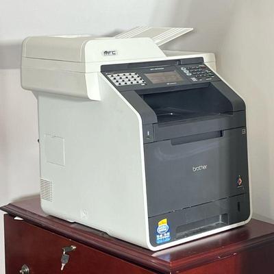 BROTHER PRINTER & FAX MACHINE | Brother MFC-9970CDW printer, copier, and fax machine. - h. 20 x w. 18 x l. 19 in

