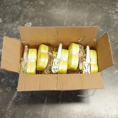 Lot Of 10 4000 Lbs Tow Ratchet Straps