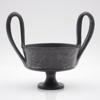 Greek Style Etruscan Kantharos Bowl