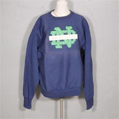 Crable Sportswear "Notre Dame" University Monogram Sweater Size XL