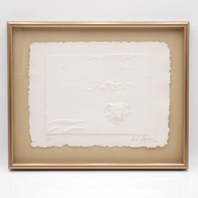Embossed Cast Paper Sculpture Art by Carlo Wahlbeck