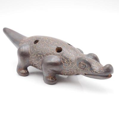 San Vincente Nicoya Costa Rican Pottery Alligator Figurine