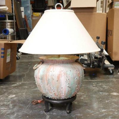 Large Cast Metal Table Lamp