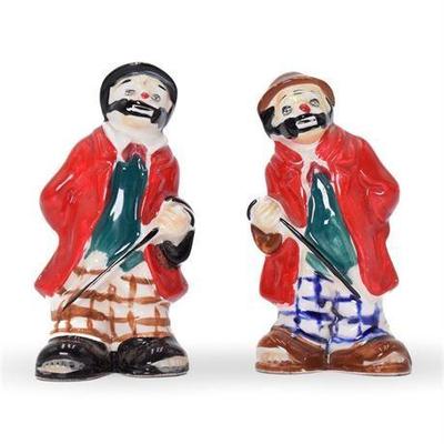 Sale Photo Thumbnail #126: Vintage Emmett The Clown Salt & Pepper Shakers