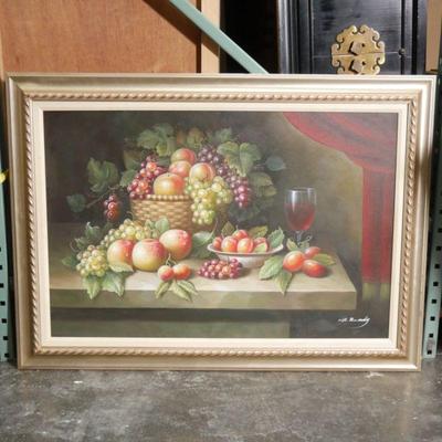 Signed Still Life Oil Painting
