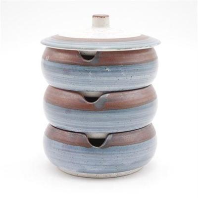 Stacking Stoneware Condiment Bowls w/Lid