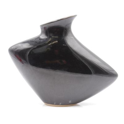 Black Art Deco Vase