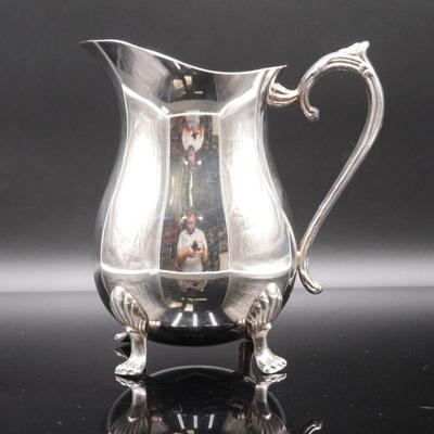 Leonard Silver Plate Footed Water Pitcher