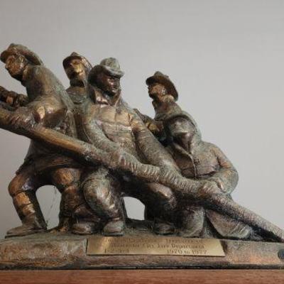 Fireman statue