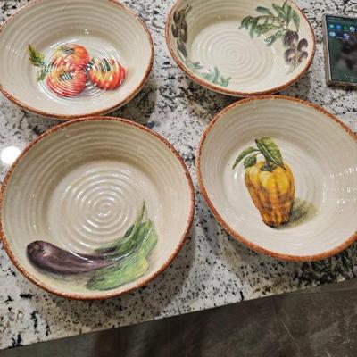 William Sonoma Italian Pottery Bowls