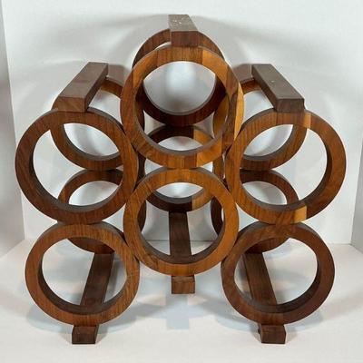 MCM Walnut Wine rack