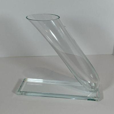 Stephen Schlanser Signed Art Glass Vase