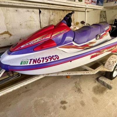 Lot 097-BH: 1997 Yamaha WaveRunner Wave Venture Jet Ski and Trailer

Features: 
•	1051 cc Triple engine (3-cylinders)
•	Does not...