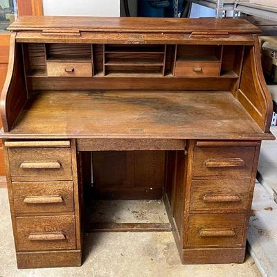 Lot 022-LOC: Antique Roll-Top Desk

Features: A Project Piece that’s full of charm and practical storage space, unearthed in our client’s...