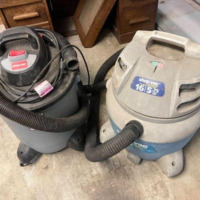 Lot 019-GAR: Shop Vac Duo

Includes: Two battle-hardened Shop Vacs from our client’s garage and workshop!

Dimensions: 
•	One has a...