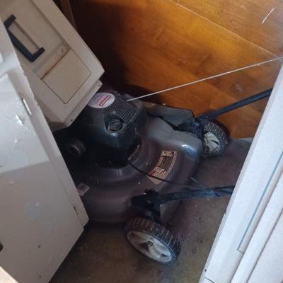 Lawn mower and table