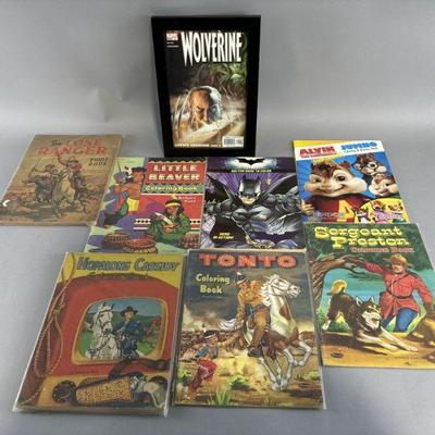 Lot 149 | Vintage Wolverine Print & Various Comic Books
