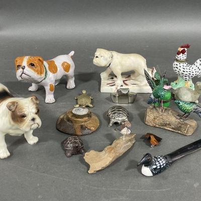 Lot 428 | Bull Dogs, Rooster and More
