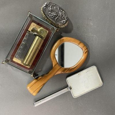 Lot 423 | Vintage Music Box, Mirrors, and More
