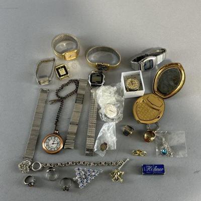 Lot 431 | Vintage Costume Jewelry, Watch Parts, & More
