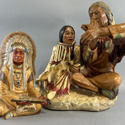 Lot 50 | Vintage Native American Statue Art
