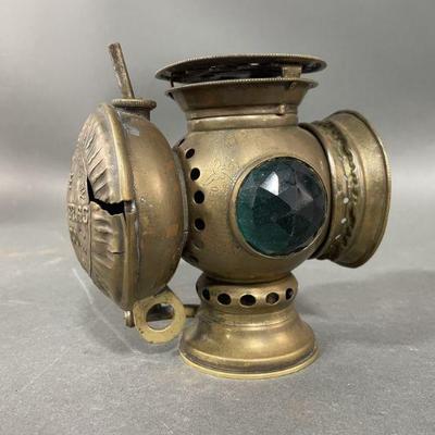 Lot 368 | Antique Badger Brass Bike Light
