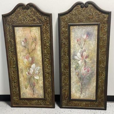 Lot 315 | Stunning Floral Wall Panels
