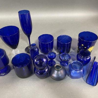 Lot 416 | Cobalt Blue Glass Collection
