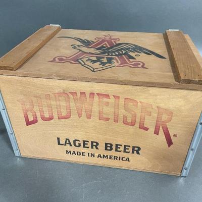 Lot 183 | Budweiser Steins, Wood Box, and More

