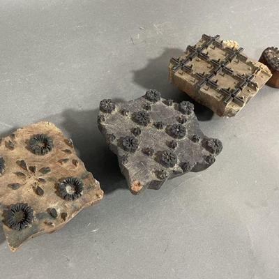 Lot 381 | Antique Wooden Blocks for Printing
