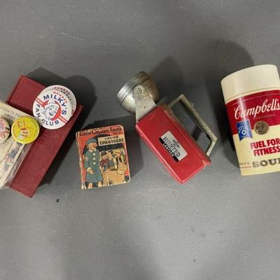 Lot 182 | Hunter Lantern, Thermos, and More
