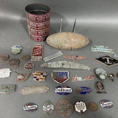 Lot 58 | Antique & Newer Metal & Enamel Car Medallions
