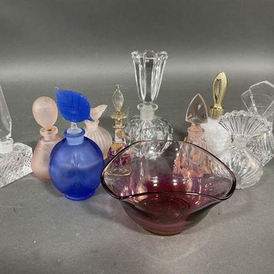Lot 346 | Waterford Crystal Fragrance Bottle and More
