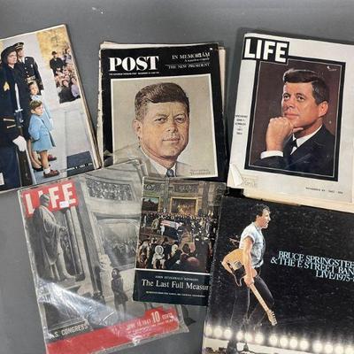 Lot 295 | JFK Magazines, Lionel Barrymore Foil Color Etch
