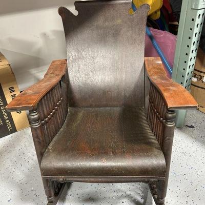 Lot 261 | Antique Oak Mckinely Rocking Chair & More
