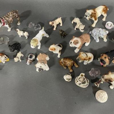 Lot 410 | French and American Bulldog Figures
