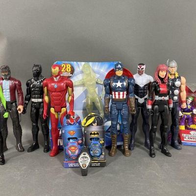 Lot 21 | Marvel Figures Batman & Superman Watches
