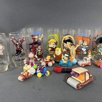 Lot 8 | 70s & 80s Popeye & Flintstones Glasses & More
