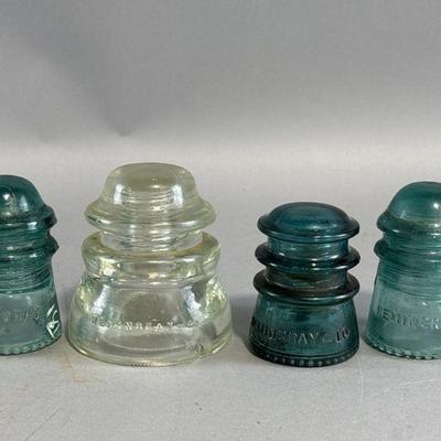 Lot 274 | Vtg Hemingray 8, 9, 10, & 45 Glass Insulators
