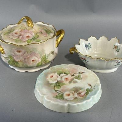 Lot 236 | Hand Painted & Signed Porcelain Pieces & More
