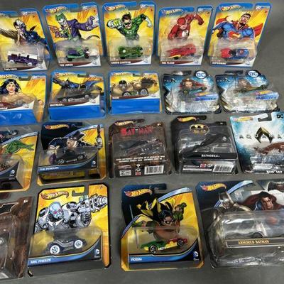 Lot 125 | Vintage ‘11, ‘15 & ‘17 Hot Wheels DC Universe Cars
